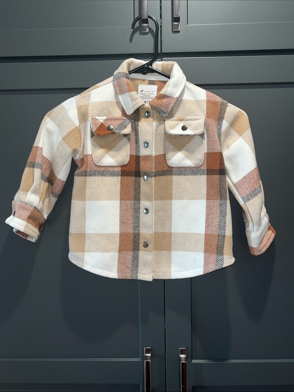 Fornia Butterscotch Plaid Children’s Shaket